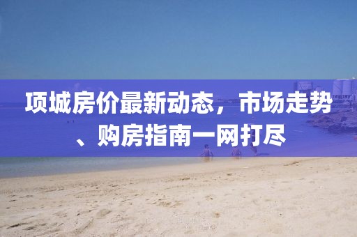 項城房價最新動態(tài)，市場走勢、購房指南一網(wǎng)打盡