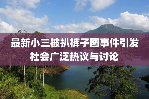 最新小三被扒褲子圖事件引發(fā)社會廣泛熱議與討論