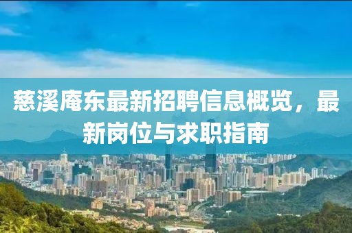 慈溪庵東最新招聘信息概覽，最新崗位與求職指南