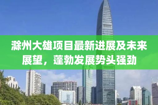 滁州大雄項(xiàng)目最新進(jìn)展及未來展望，蓬勃發(fā)展勢(shì)頭強(qiáng)勁