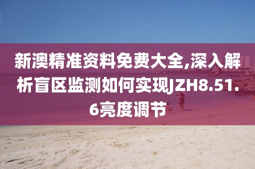 新澳精準(zhǔn)資料免費(fèi)大全,深入解析盲區(qū)監(jiān)測(cè)如何實(shí)現(xiàn)JZH8.51.6亮度調(diào)節(jié)