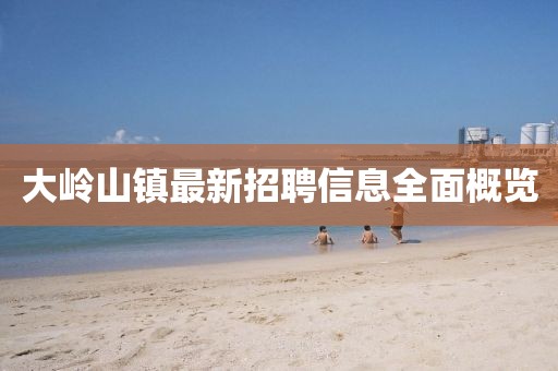 大嶺山鎮(zhèn)最新招聘信息全面概覽
