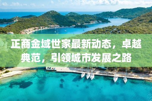 正商金域世家最新動(dòng)態(tài)，卓越典范，引領(lǐng)城市發(fā)展之路