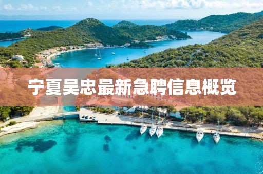 寧夏吳忠最新急聘信息概覽