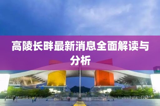 高陵長畔最新消息全面解讀與分析