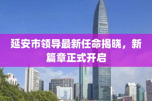 延安市領(lǐng)導(dǎo)最新任命揭曉，新篇章正式開啟