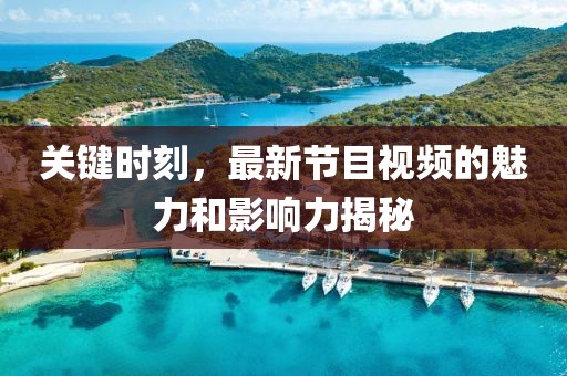 關(guān)鍵時刻，最新節(jié)目視頻的魅力和影響力揭秘