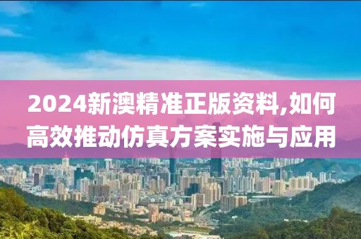 2024新澳精準(zhǔn)正版資料,如何高效推動(dòng)仿真方案實(shí)施與應(yīng)用