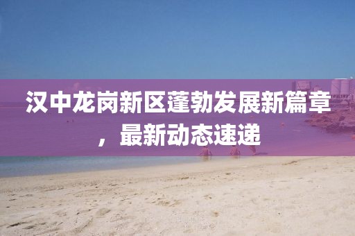 漢中龍崗新區(qū)蓬勃發(fā)展新篇章，最新動(dòng)態(tài)速遞