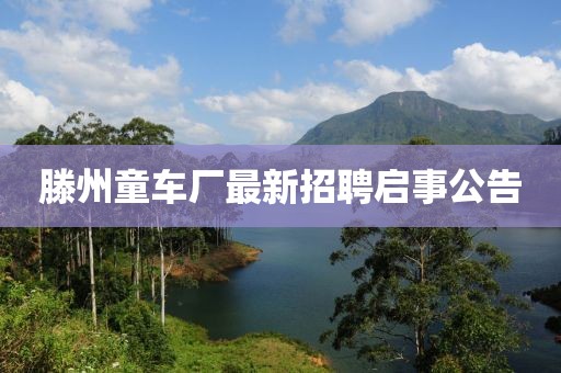 滕州童車廠最新招聘啟事公告